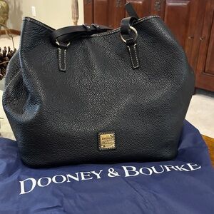Dooney & Bourke Black Pebbled large Leather  Bag